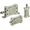 Plate cylinder, double acting, single rod with auto switch mounting groove MDUB25-40DMZ